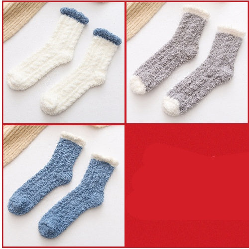 Damen Thermo Kuschelsocken – Flauschige Winter Wärmesocken