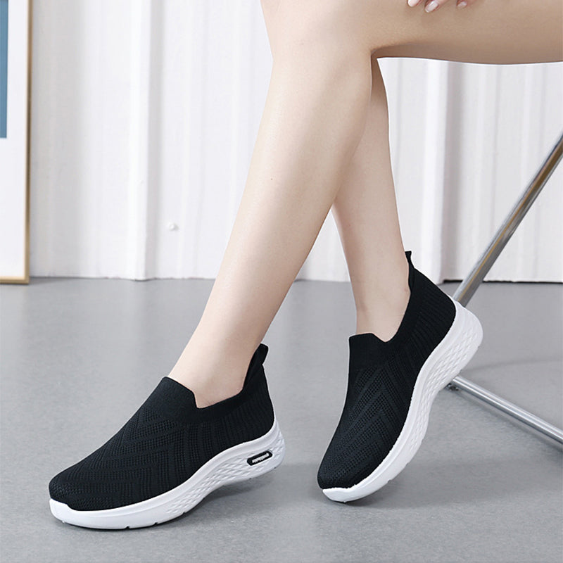 Women's Mesh Slip-On Sneakers - Comfortable Sock Shoes Casual