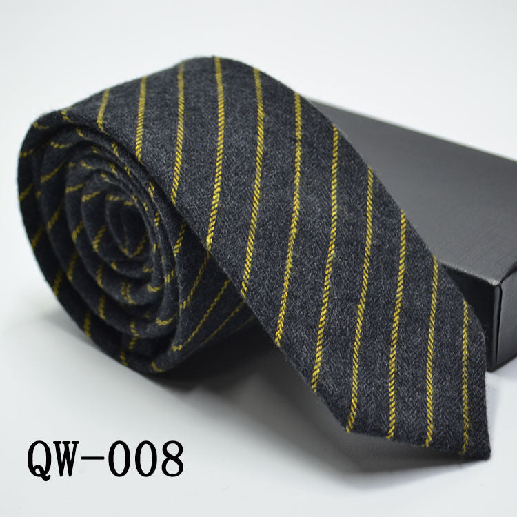 Slim Men's Tie elegant | Wool Look modern stylish