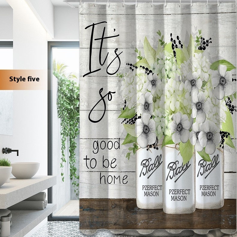 3D Shower Curtain Waterproof | Mold-Resistant Modern Bathroom