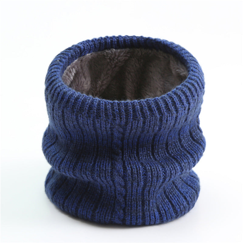 Men's Scarf Striped Fleece Warm Knit Winter Modern