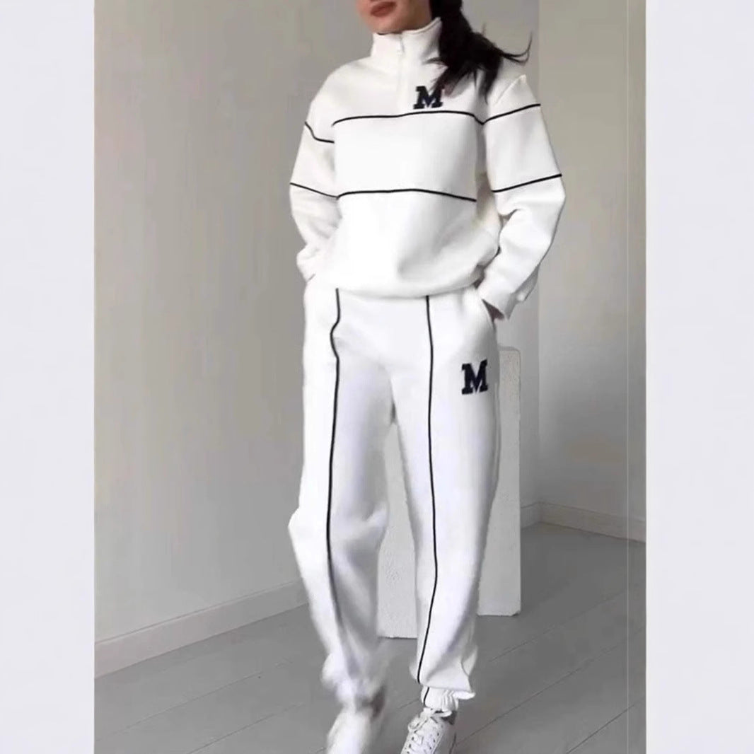 Women's 2-Piece Jogging Suit – Oversize Sweatshirt & Pants with Pockets