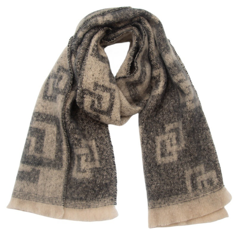 Unisex Scarf Geometric Modern Square Scarf Women Men Fashion