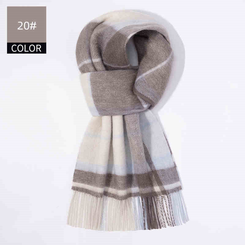 Men's Cashmere Scarf Winter Soft Warm Elegant Luxury