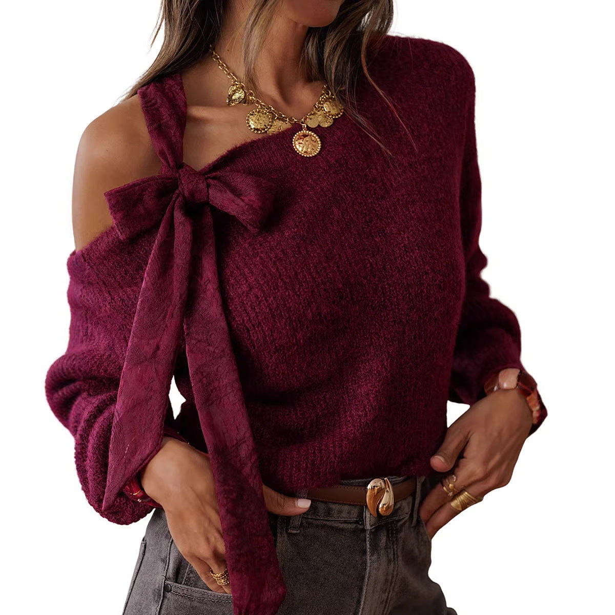 Timeless Women's Knitted Sweater – Elegant Basic Sweater in a Modern Style