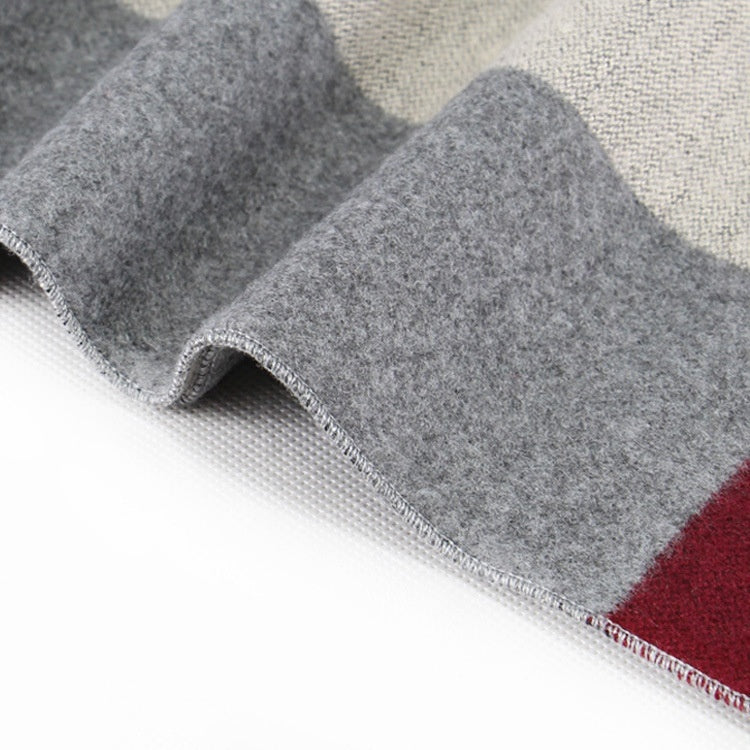 Men's Business Scarf striped soft warm elegant winter