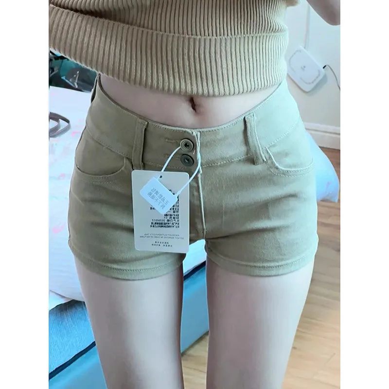 Retro Women's High Waisted Shorts | Figure-Hugging Stretch Shorts