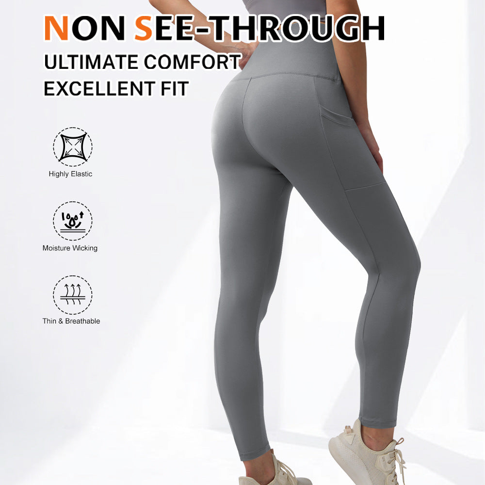 Women's Thermal Yoga Leggings with Pockets – Lined Winter Warm