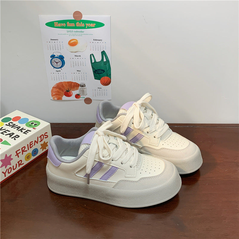 Damen Canvas Plateau Sneaker | Trendige Freizeitschuhe