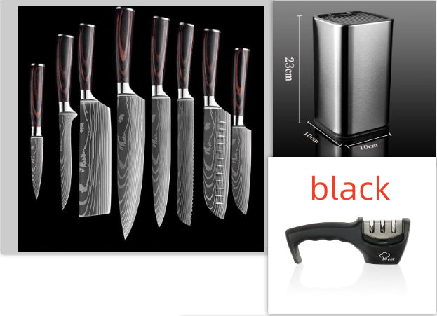 Kitchen Knife Set Stainless Steel | Chef Knife Cleaver Professional