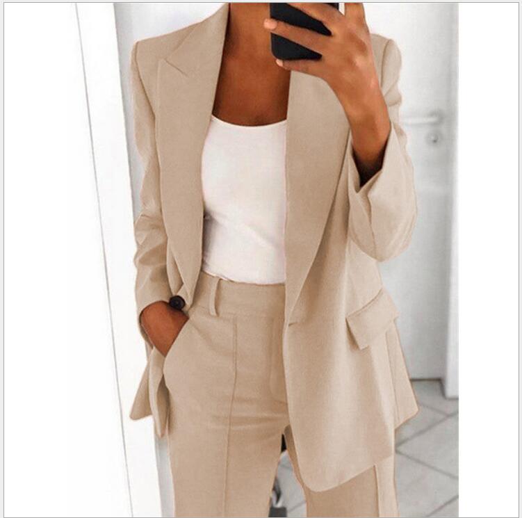 Damen Blazer & Hose Set – Slim Fit, Elegant & Business Zweiteiler