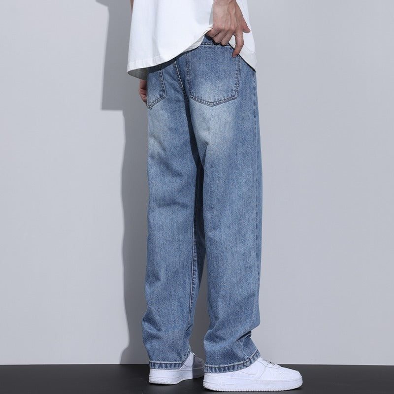 Men's Fleece Trousers Retro – Straight Leg High Street Pants