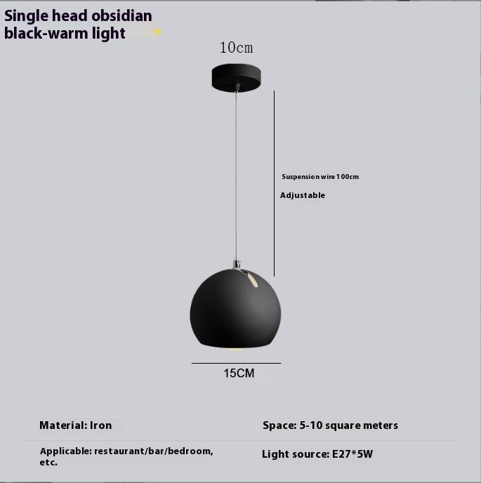 Modern Ball Table Lamp Luxury Design Bedside Lamp
