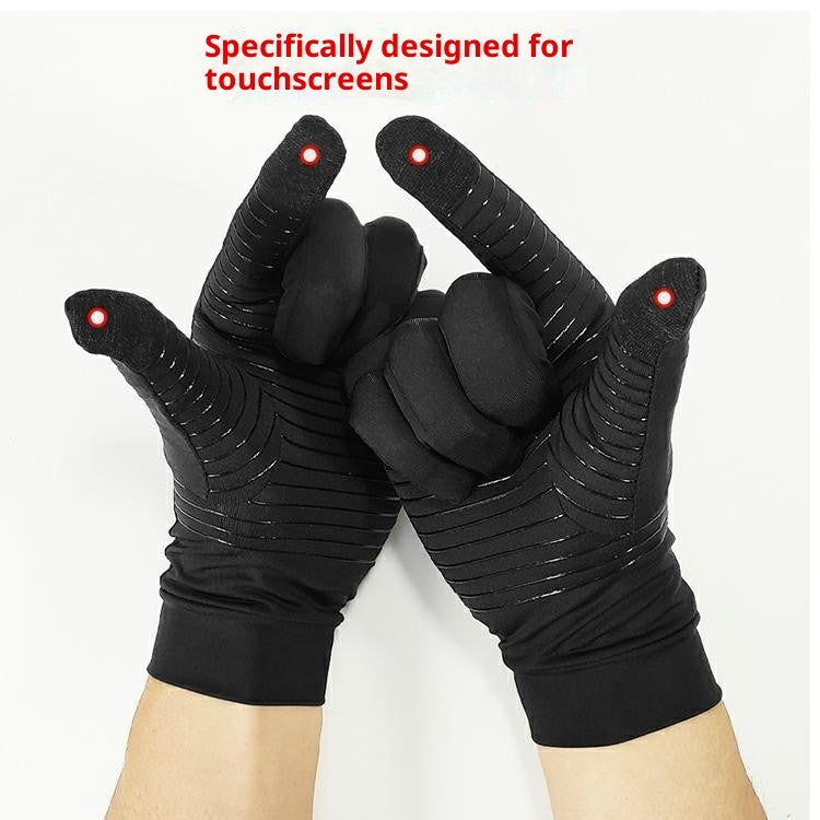 Copper Fiber Gloves Compression Touchscreen Breathable