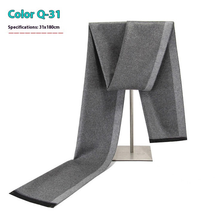 Men's Business Scarf striped soft warm elegant winter