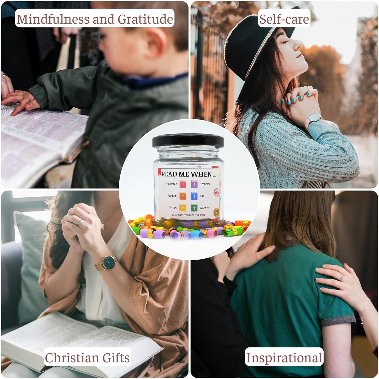 Bible Verses in a Jar | Christian Gift | Prayer Box Inspiration