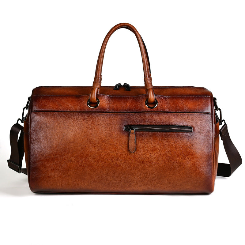 Handgefertigte Echtleder Tasche Retro – Große Vintage Ledertasche
