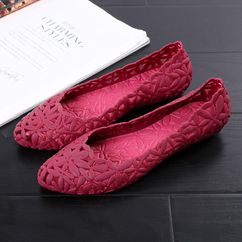 Damen Jelly Schuhe Wasserdicht | Spitze Sommer Ballerinas
