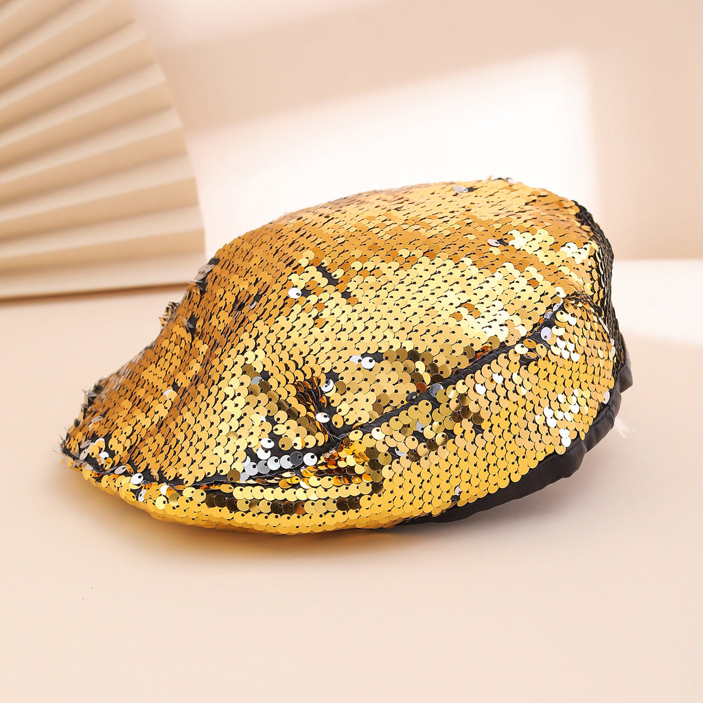 Luxury Women's Sequin Beret - Elegant Beret Trend
