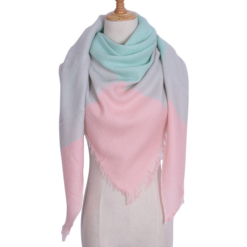 Damen Dreiecksschal Elegant | Herbst Winter Schal Stola