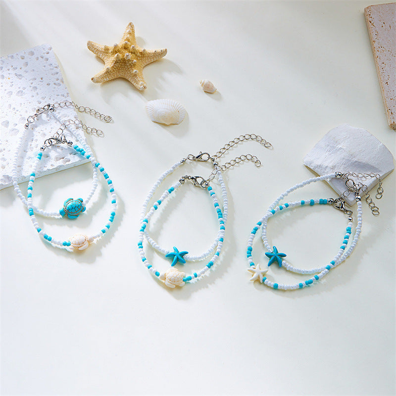 Summer Pearl Anklet for Women - Boho Style & Trendy