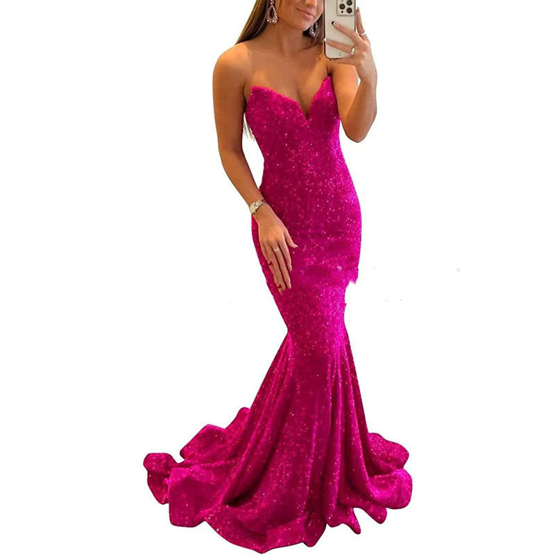 Sexy Sequin Evening Dress – Elegant Long Gown for Prom & Gala