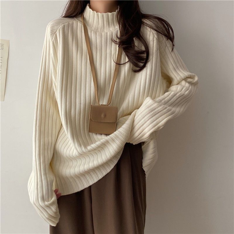Damen Oversize Strickpullover | Warmer Winterpullover Stil