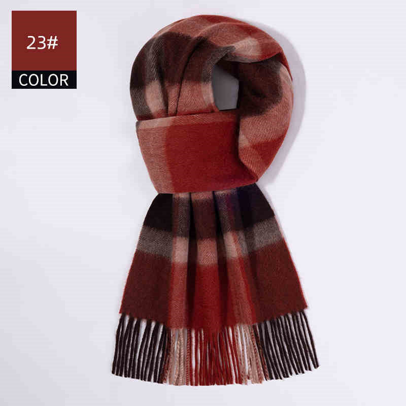 Men's Cashmere Scarf Winter Soft Warm Elegant Luxury
