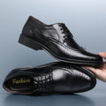 Men's Leather Shoes | Textured Casual Elegant Modern