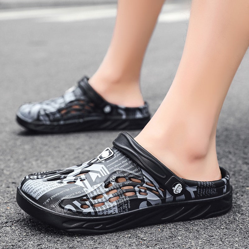 Men's Plus Size Perforated Shoes | Breathable Non-Slip Slippers