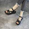 Women's Platform Sandals Leather Comfortable | Elegant Summer Shoes
