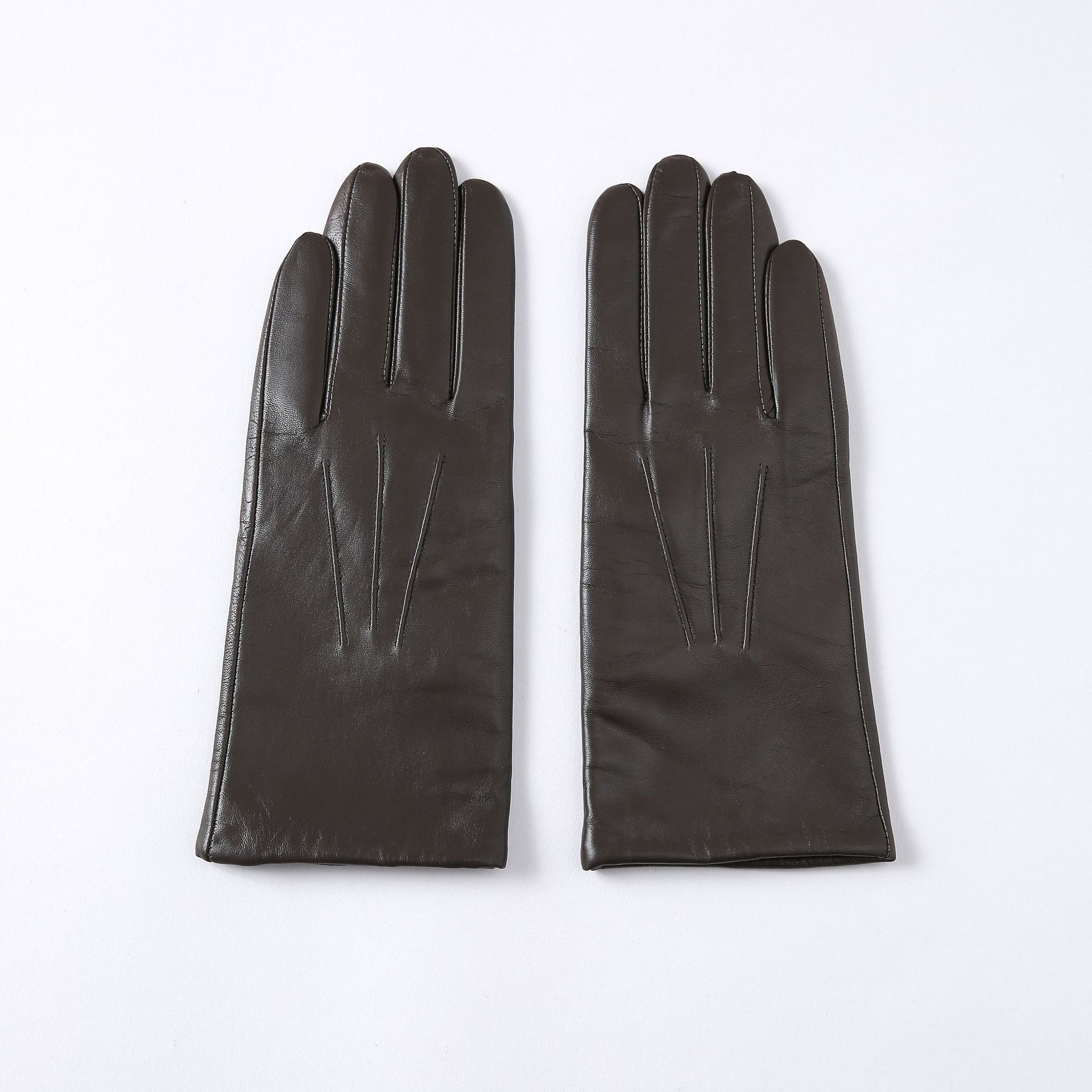 Damen Lange Ziegenleder Handschuhe – Wollgefüttert Driving Style
