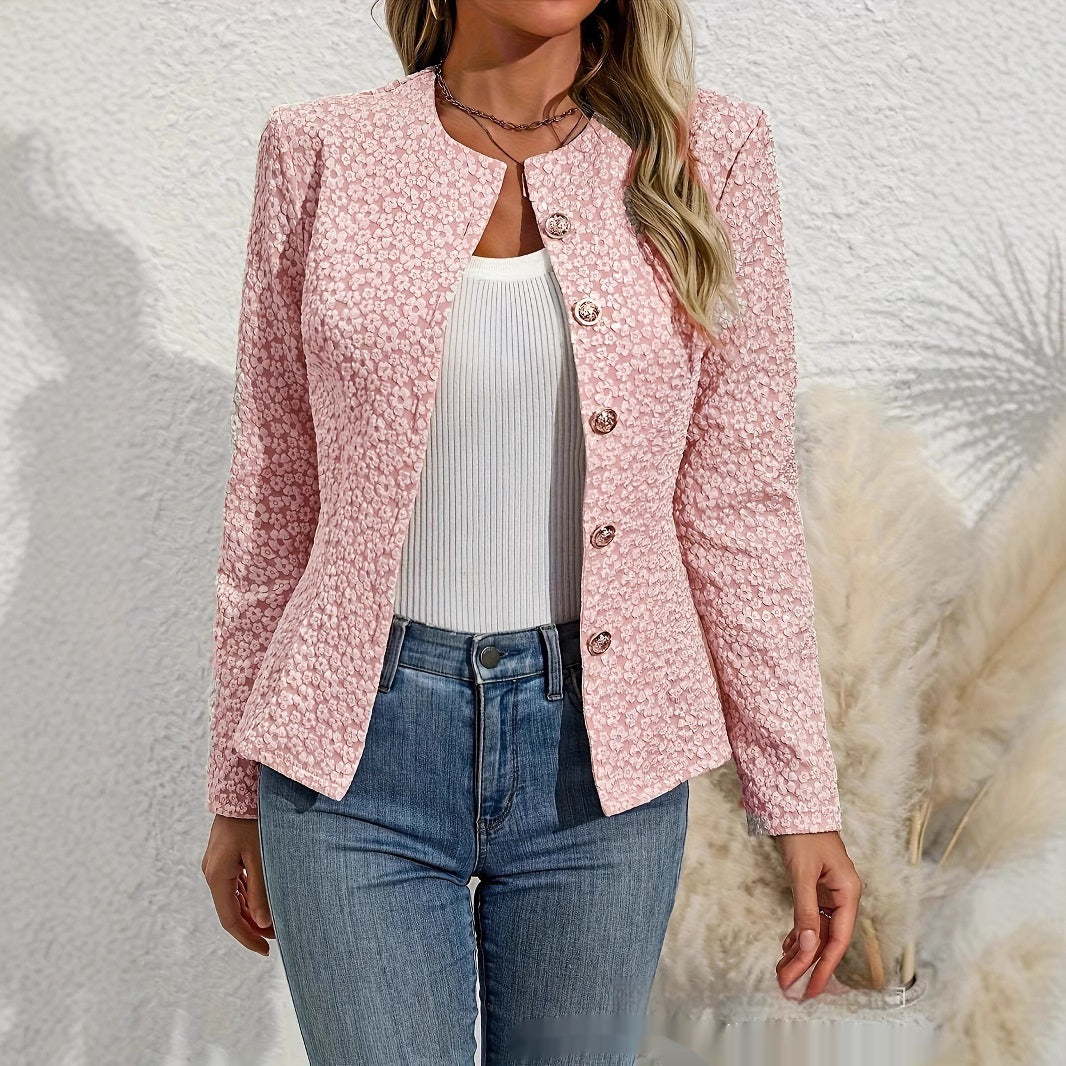 Damen Kurzmantel im französischen Stil – Elegant & Chic Topcoat