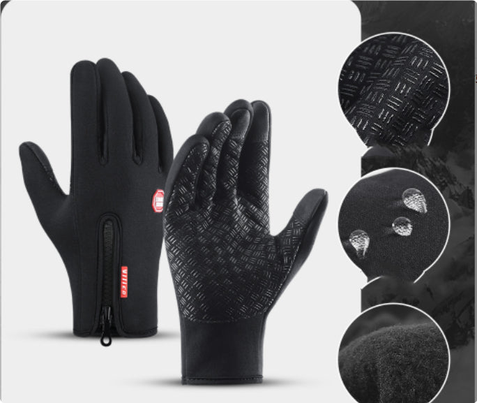 Winter Touchscreen Gloves Waterproof | Motorcycle & Outdoor Fleece Warm Non-slip
