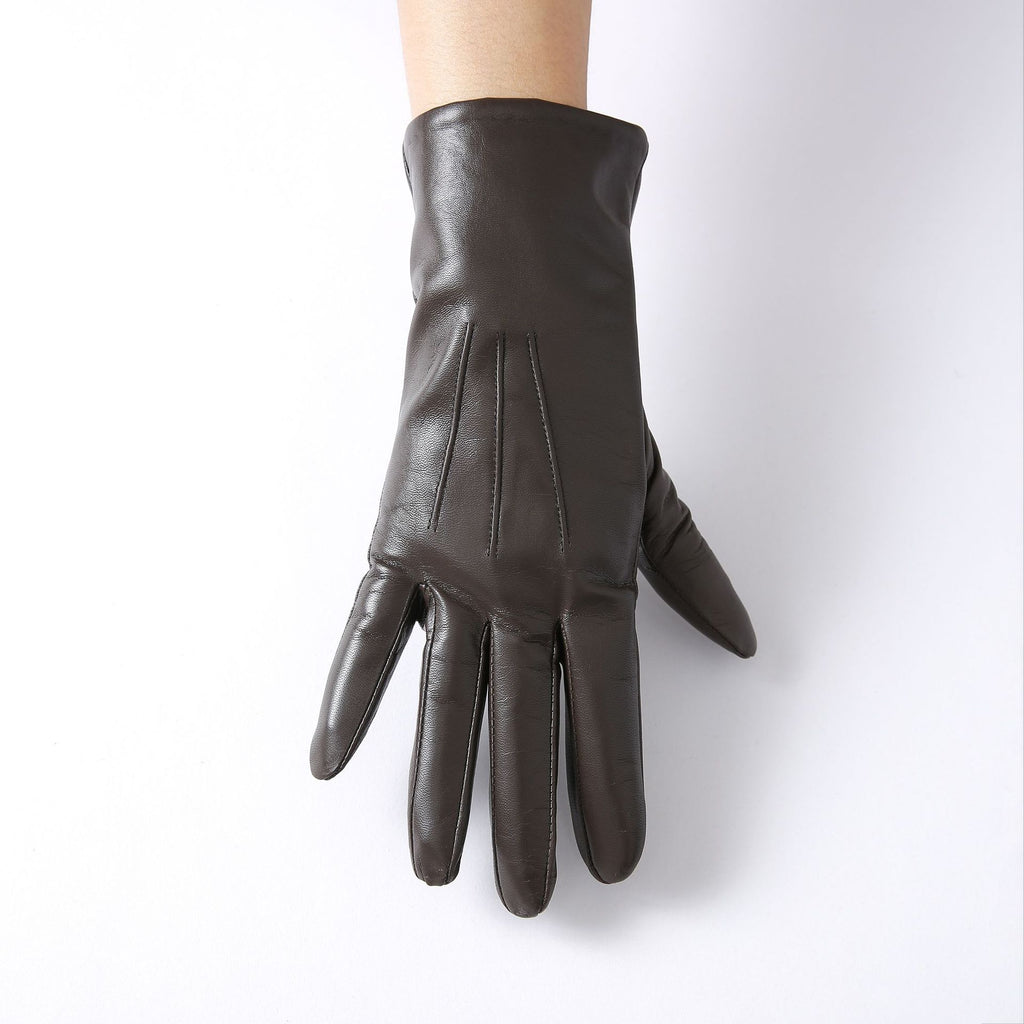 Damen Lange Ziegenleder Handschuhe – Wollgefüttert Driving Style