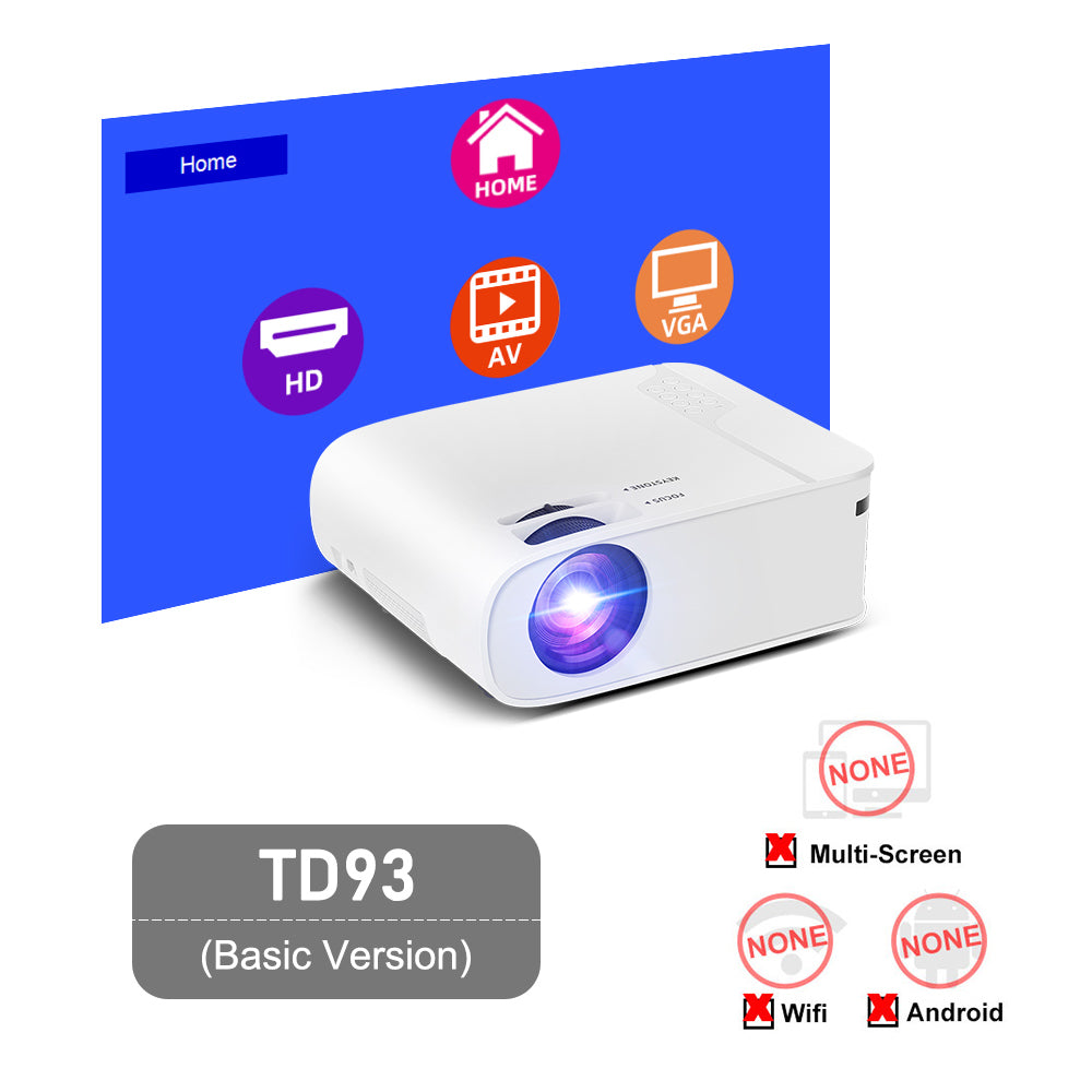 Tragbarer HD Mini Beamer – Kabelloser Smartphone Projektor für Heimkino