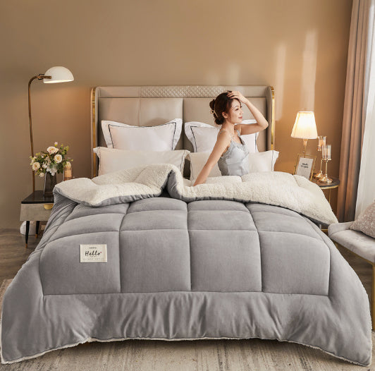 Down Duvet Velvet Embroidery | warm soft skin-friendly elegant
