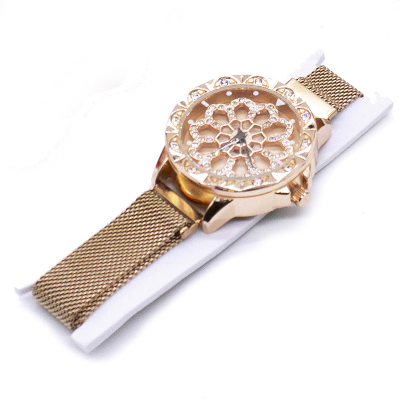 Women's Rotating Dial Watch | Elegant Quartz Fashion Watch