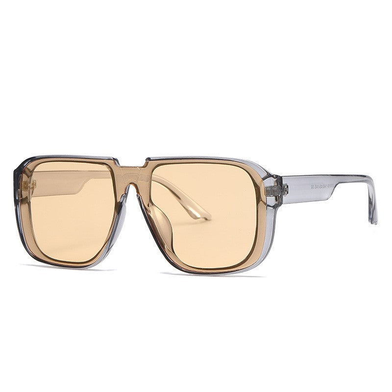 Damen One Piece Sonnenbrille Retro – Trendige Oversize Brille