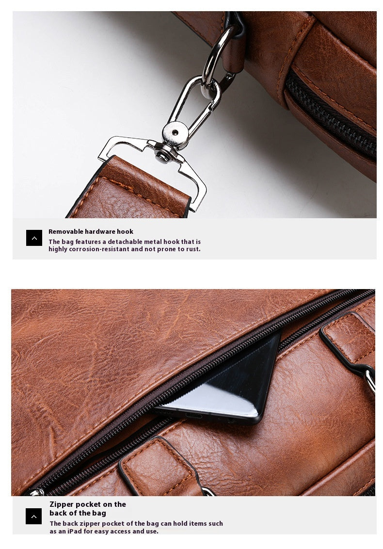 Men's Laptop Briefcase Business – Computer Crossbody Shoulder Bag