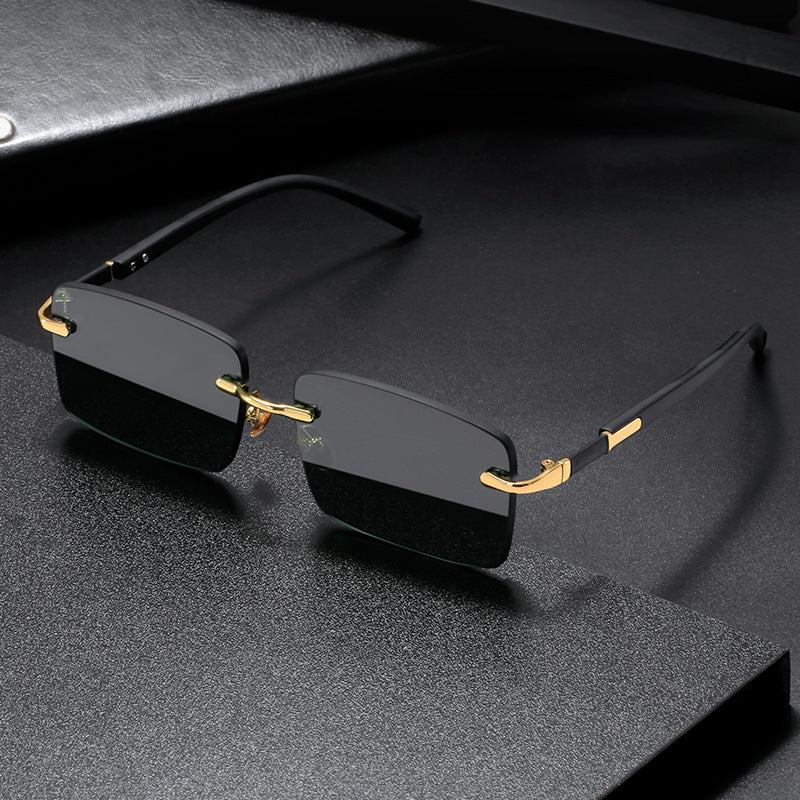 Randlose Kristall Sonnenbrille Unisex – Elegante Fashion Brille