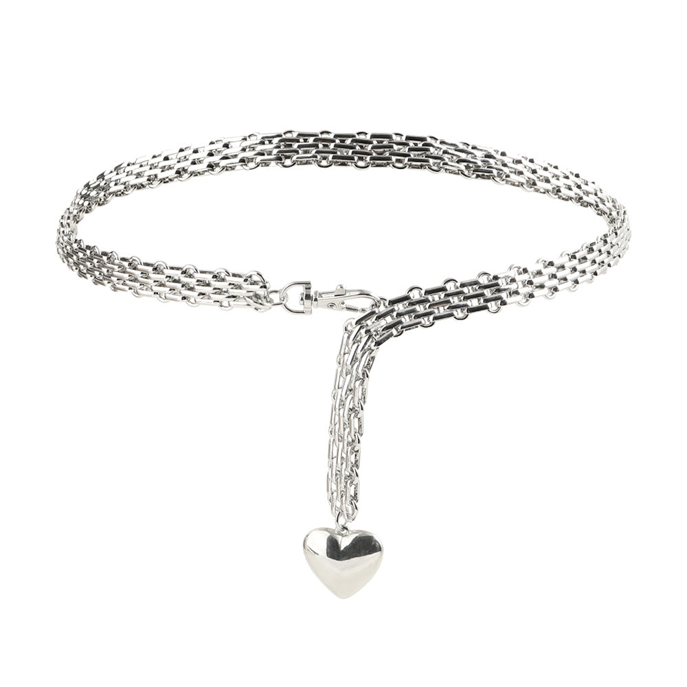 Taillenkette Herz Metall Unisex | Trendige Waist Chain
