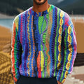 Men's Chunky Knit Streetwear Sweater – Comfortable Trendy Sweater