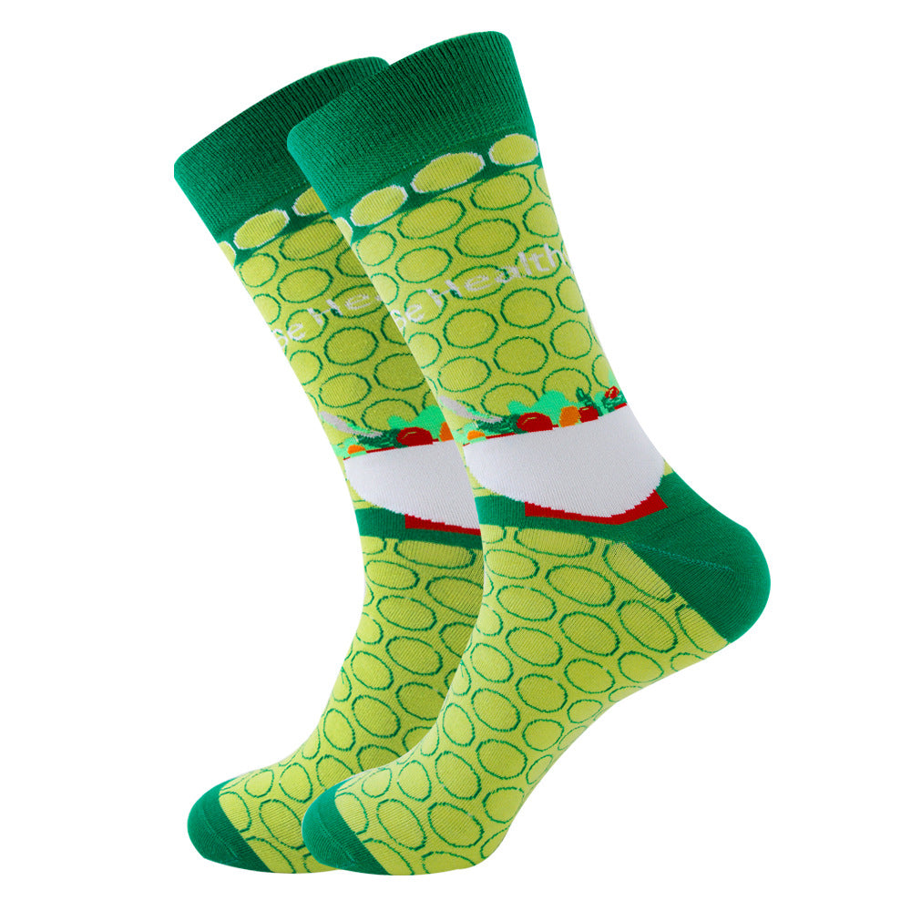 Women's Fashion Socks Geometric | Fruit Street Style Socks