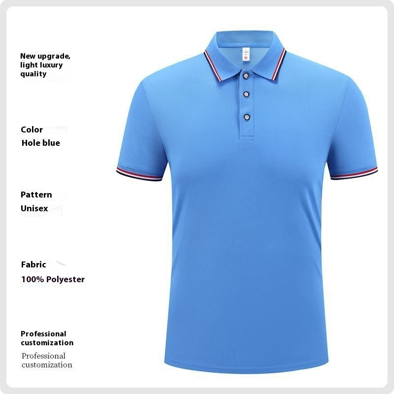 Men's Ice Silk Polo Shirt Short Sleeve | Summer Breathable Elegant.
