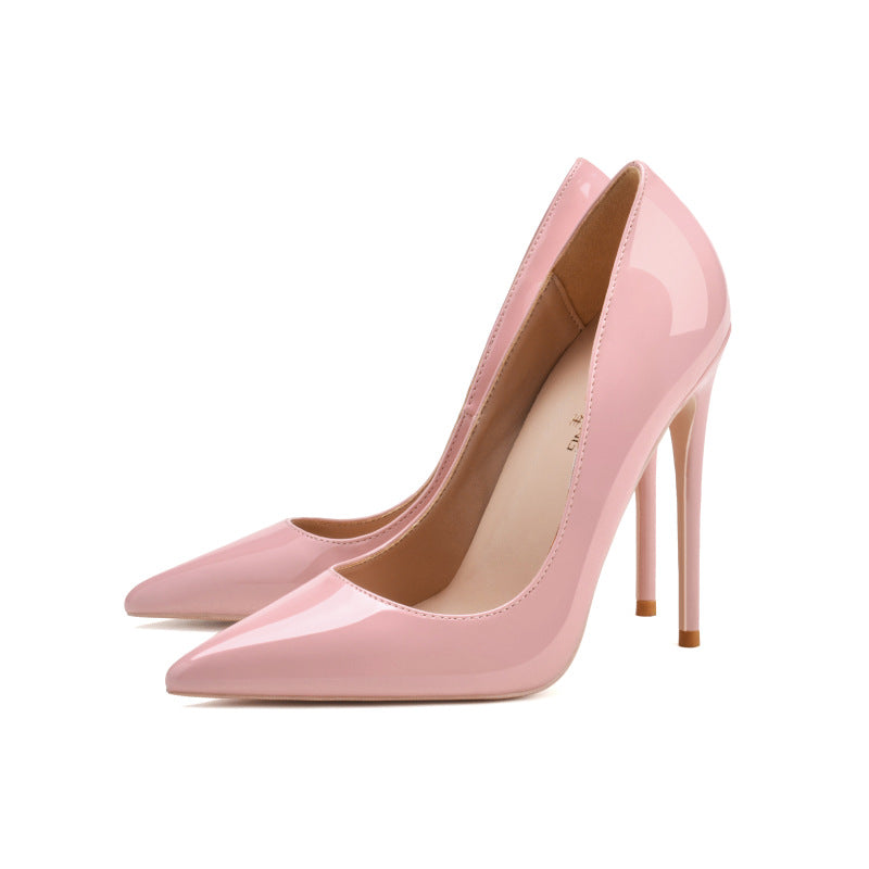 Women's Stiletto High Heels Patent Leather Pointed Elegant | Party Business Shoes