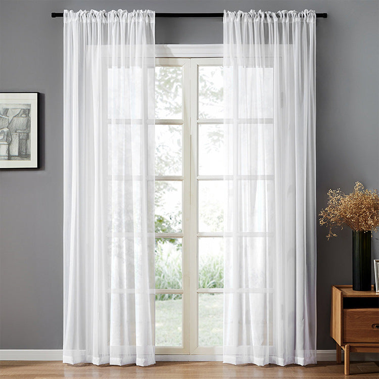 Cotton Linen Curtain | Modern lightweight plain natural