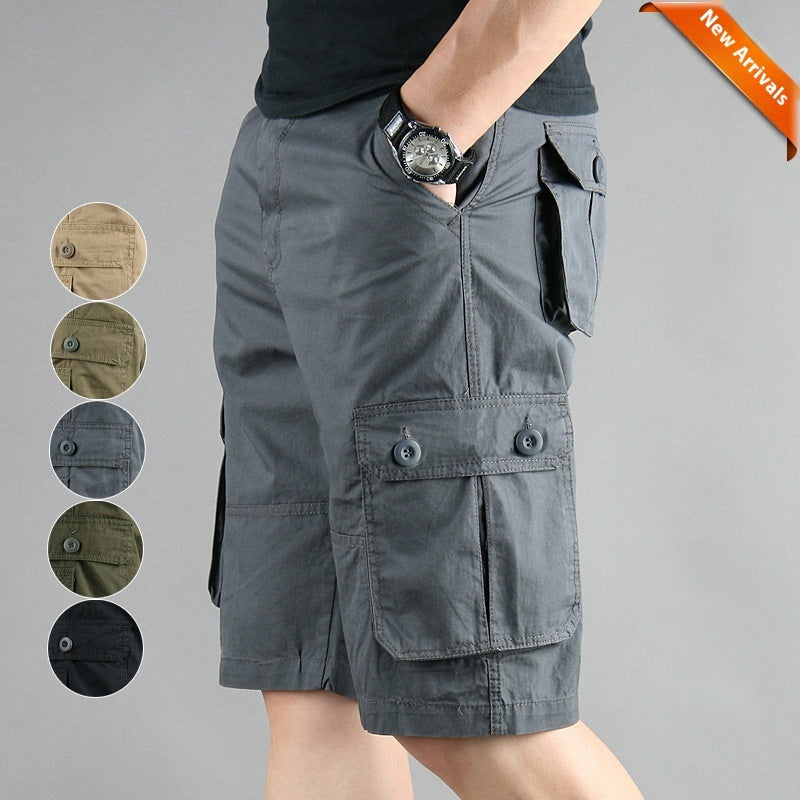 Men's Workwear Multi-Pocket Shorts – Summer Cargo Shorts