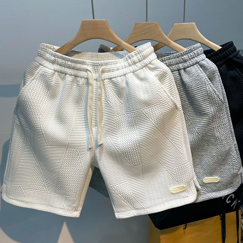 Men's Wave Pattern Shorts – Fashionable Summer Casual Shorts
