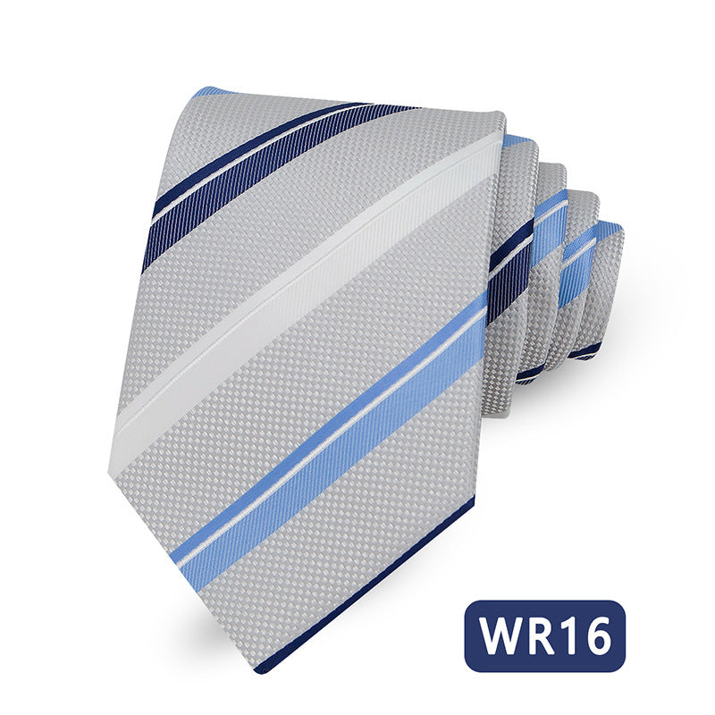 Men's Striped Tie Elegant Business Casual Modern